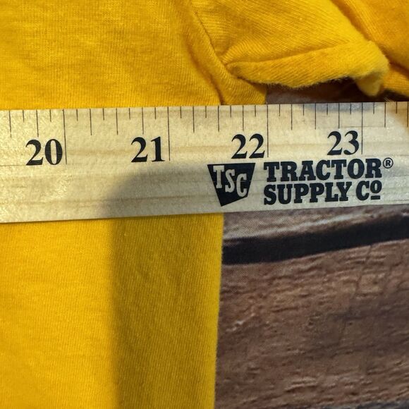 Midwestern State Women's XL Basketball T-Shirt SS Yellow Mustangs NCAA AAU Logo - Picture 7 of 7